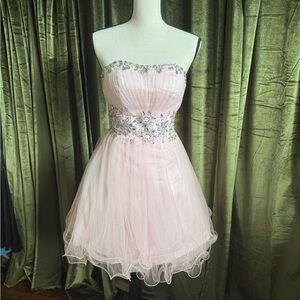 Elegant Pink Homecoming Dress